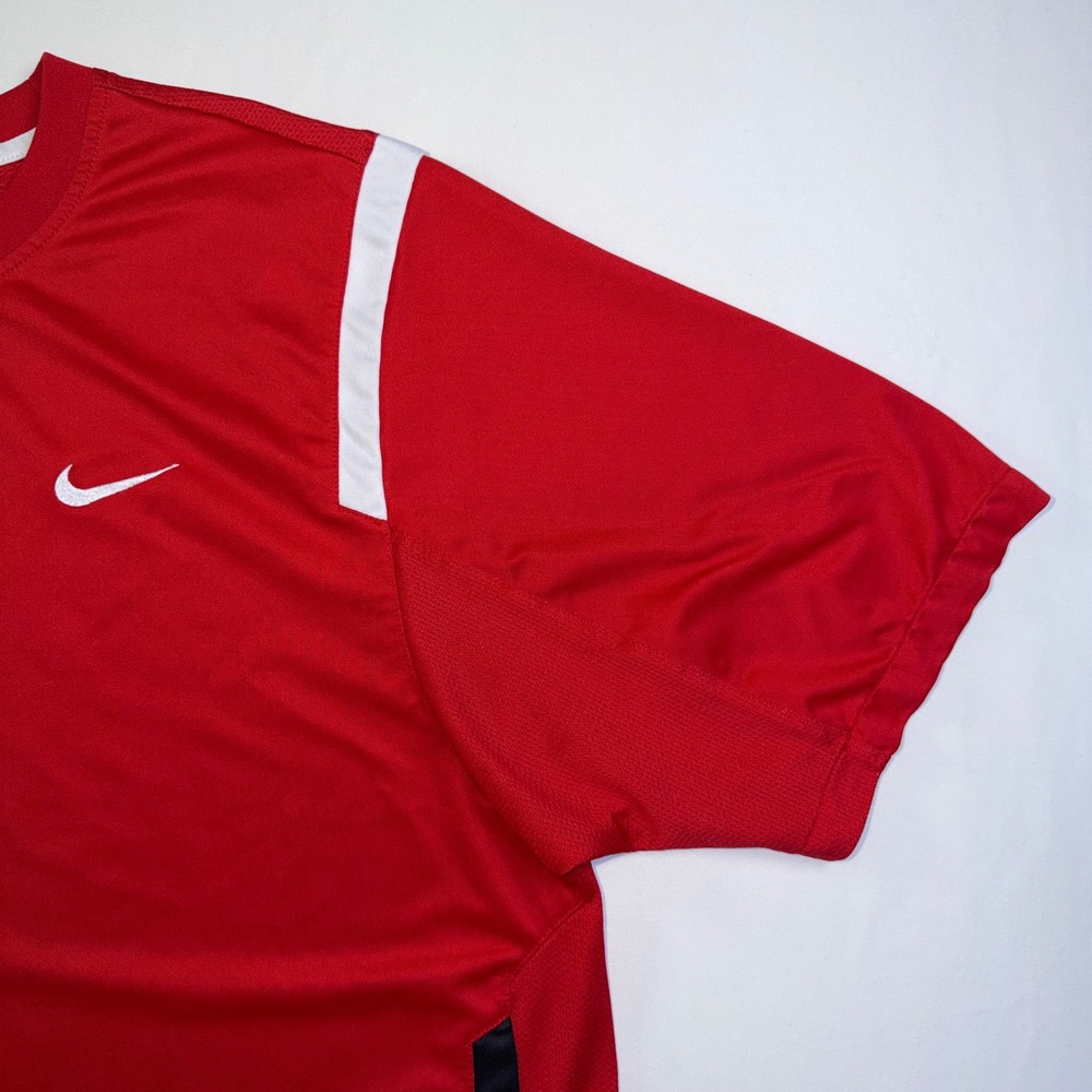 Nike FIT CTR360 Mens Soccer Training Jersey XL Red White Black 378447-611 - Picture 6 of 15